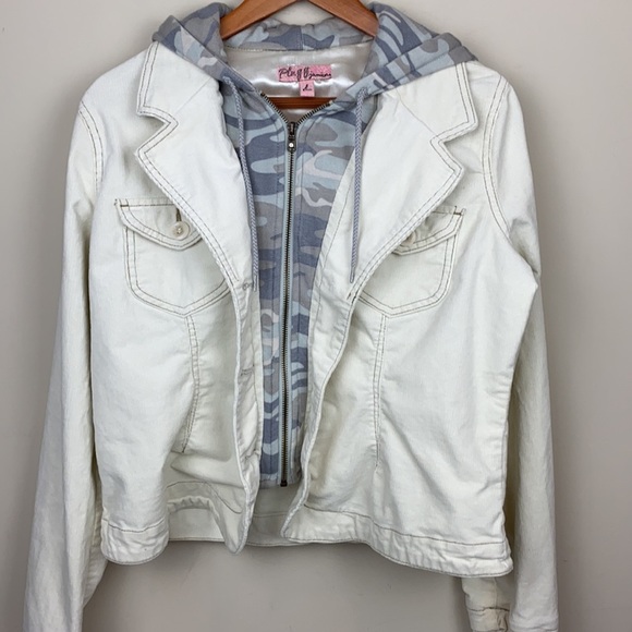 Plugg Juniors || Corduroy with Camo Hoodie; Size L - Picture 12 of 15